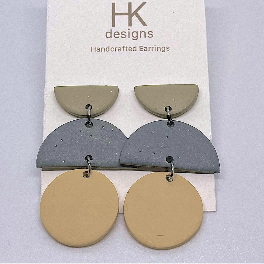 NWT Handmade Clay Earrings